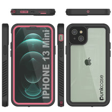 Load image into Gallery viewer, iPhone 13 Mini  Waterproof Case, Punkcase [Extreme Series] Armor Cover W/ Built In Screen Protector [Pink]
