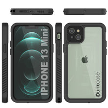Load image into Gallery viewer, iPhone 13 Mini  Waterproof Case, Punkcase [Extreme Series] Armor Cover W/ Built In Screen Protector [Black]
