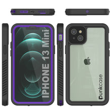 Load image into Gallery viewer, iPhone 13 Mini  Waterproof Case, Punkcase [Extreme Series] Armor Cover W/ Built In Screen Protector [Purple]
