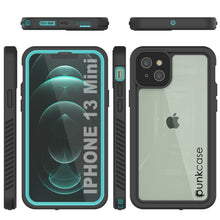 Load image into Gallery viewer, iPhone 13 Mini  Waterproof Case, Punkcase [Extreme Series] Armor Cover W/ Built In Screen Protector [Teal]

