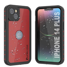 Load image into Gallery viewer, iPhone 14 Plus Waterproof IP68 Case, Punkcase [Red] [StudStar Series] [Slim Fit]
