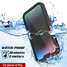 Load image into Gallery viewer, iPhone 14 Plus Waterproof IP68 Case, Punkcase [Red] [StudStar Series] [Slim Fit]
