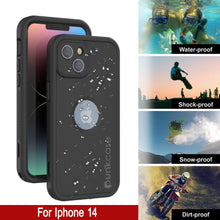 Load image into Gallery viewer, Punkcase iPhone 14 Waterproof Case [Aqua Extreme Series] Armor Cover [Black]
