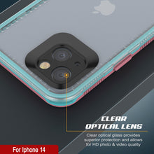 Load image into Gallery viewer, Punkcase iPhone 14 Waterproof Case [Aqua Series] Armor Cover [Clear Pink] [Clear Back]
