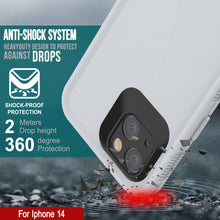 Load image into Gallery viewer, Punkcase iPhone 14 Waterproof Case [Aqua Series] Armor Cover [White]

