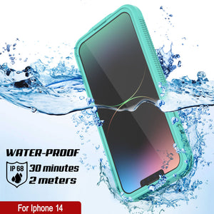 Punkcase iPhone 14 Waterproof Case [Aqua Series] Armor Cover [Blue]