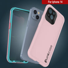 Load image into Gallery viewer, Punkcase iPhone 14 Waterproof Case [Aqua Series] Armor Cover [Pink]
