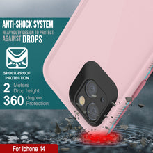 Load image into Gallery viewer, Punkcase iPhone 14 Waterproof Case [Aqua Series] Armor Cover [Pink]
