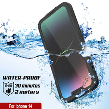 Load image into Gallery viewer, Punkcase iPhone 14 Waterproof Case [Aqua Series] Armor Cover [Black]
