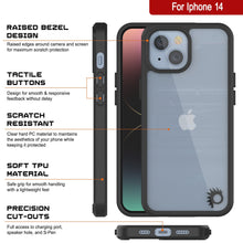 Load image into Gallery viewer, iPhone 15 Case Punkcase® LUCID 2.0 Crystal Black Series Series w/ PUNK SHIELD Screen Protector | Ultra Fit
