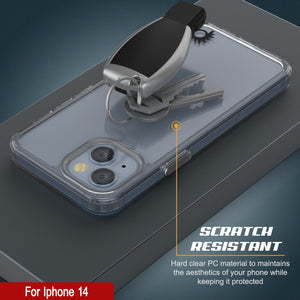 iPhone 15 Case Punkcase® LUCID 2.0 Crystal Black Series Series w/ PUNK SHIELD Screen Protector | Ultra Fit