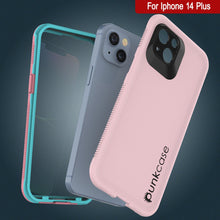 Load image into Gallery viewer, Punkcase iPhone 14 Plus Waterproof Case [Aqua Series] Armor Cover [Pink]
