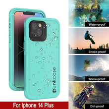 Load image into Gallery viewer, Punkcase iPhone 14 Plus Waterproof Case [Aqua Series] Armor Cover [Blue]
