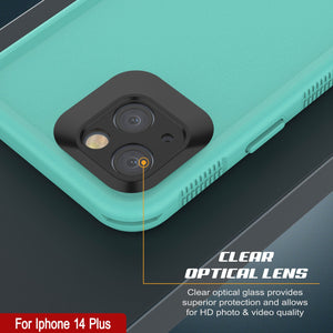 Punkcase iPhone 14 Plus Waterproof Case [Aqua Series] Armor Cover [Blue]