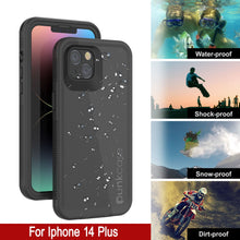 Load image into Gallery viewer, Punkcase iPhone 14 Plus Waterproof Case [Aqua Series] Armor Cover [Black]
