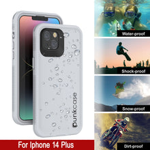 Load image into Gallery viewer, Punkcase iPhone 14 Plus Waterproof Case [Aqua Series] Armor Cover [White]
