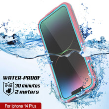 Load image into Gallery viewer, Punkcase iPhone 14 Plus Waterproof Case [Aqua Series] Armor Cover [Pink]
