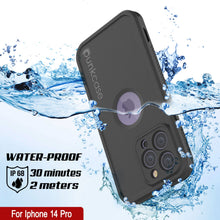 Load image into Gallery viewer, Punkcase iPhone 14 Pro Waterproof Case [Aqua Extreme Series] Armor Cover [Black]
