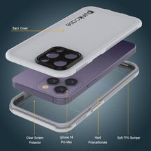 Load image into Gallery viewer, Punkcase iPhone 14 Pro Max Waterproof Case [Aqua Series] Armor Cover [White]
