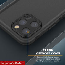 Load image into Gallery viewer, Punkcase iPhone 14 Pro Max Waterproof Case [Aqua Series] Armor Cover [Black]
