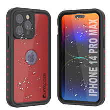 Load image into Gallery viewer, iPhone 14 Pro Max Waterproof IP68 Case, Punkcase [Red] [StudStar Series] [Slim Fit]
