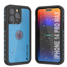 Load image into Gallery viewer, iPhone 14 Pro Max Waterproof IP68 Case, Punkcase [Light blue] [StudStar Series] [Slim Fit] [Dirtproof]
