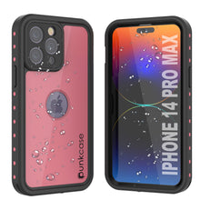 Load image into Gallery viewer, iPhone 14 Pro Max Waterproof IP68 Case, Punkcase [Pink] [StudStar Series] [Slim Fit] [Dirtproof]
