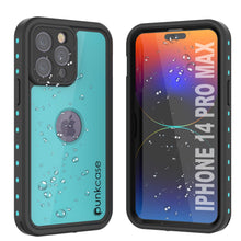 Load image into Gallery viewer, iPhone 14 Pro Max Waterproof IP68 Case, Punkcase [Teal] [StudStar Series] [Slim Fit]
