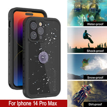 Load image into Gallery viewer, iPhone 14 Pro Max Waterproof IP68 Case, Punkcase [Black] [StudStar Series] [Slim Fit]
