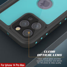 Load image into Gallery viewer, iPhone 14 Pro Max Waterproof IP68 Case, Punkcase [Teal] [StudStar Series] [Slim Fit]
