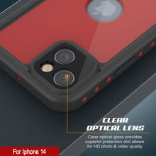 Load image into Gallery viewer, iPhone 14 Waterproof IP68 Case, Punkcase [Red] [StudStar Series] [Slim Fit]
