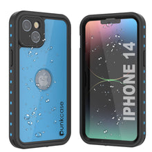 Load image into Gallery viewer, iPhone 14 Waterproof IP68 Case, Punkcase [Light blue] [StudStar Series] [Slim Fit] [Dirtproof]
