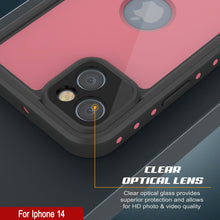 Load image into Gallery viewer, iPhone 14 Waterproof IP68 Case, Punkcase [Pink] [StudStar Series] [Slim Fit] [Dirtproof]
