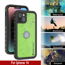 Load image into Gallery viewer, iPhone 14 Waterproof IP68 Case, Punkcase [Light green] [StudStar Series] [Slim Fit] [Dirtproof]
