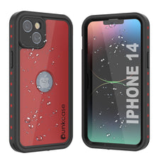 Load image into Gallery viewer, iPhone 14 Waterproof IP68 Case, Punkcase [Red] [StudStar Series] [Slim Fit]
