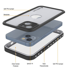 Load image into Gallery viewer, iPhone 14 Waterproof IP68 Case, Punkcase [White] [StudStar Series] [Slim Fit] [Dirtproof]
