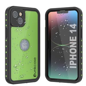 iPhone 14 Waterproof IP68 Case, Punkcase [Light green] [StudStar Series] [Slim Fit] [Dirtproof]