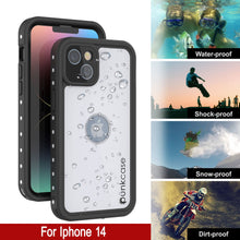 Load image into Gallery viewer, iPhone 14 Waterproof IP68 Case, Punkcase [White] [StudStar Series] [Slim Fit] [Dirtproof]
