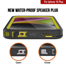 Load image into Gallery viewer, iPhone 15 Plus Waterproof Case, Punkcase [Extreme Series] Armor Cover W/ Built In Screen Protector [Yellow]
