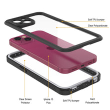Load image into Gallery viewer, iPhone 15 Plus Waterproof Case, Punkcase [Extreme Series] Armor Cover W/ Built In Screen Protector [White]

