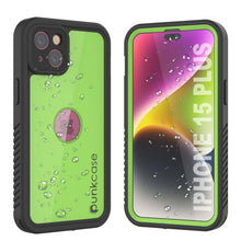 Load image into Gallery viewer, iPhone 15 Plus Waterproof IP68 Case, Punkcase [Light green] [StudStar Series] [Slim Fit] [Dirtproof]
