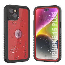 Load image into Gallery viewer, iPhone 15 Plus Waterproof IP68 Case, Punkcase [Red] [StudStar Series] [Slim Fit]
