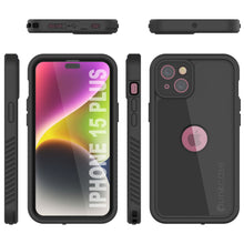 Load image into Gallery viewer, iPhone 15 Plus Waterproof IP68 Case, Punkcase [Black] [StudStar Series] [Slim Fit]
