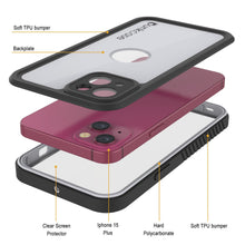 Load image into Gallery viewer, iPhone 15 Plus Waterproof IP68 Case, Punkcase [White] [StudStar Series] [Slim Fit] [Dirtproof]
