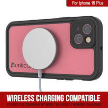 Load image into Gallery viewer, iPhone 15 Plus Waterproof IP68 Case, Punkcase [Pink] [StudStar Series] [Slim Fit] [Dirtproof]
