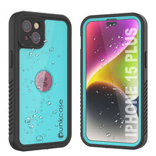 Load image into Gallery viewer, iPhone 15 Plus Waterproof IP68 Case, Punkcase [Teal] [StudStar Series] [Slim Fit]
