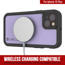 Load image into Gallery viewer, iPhone 15 Plus Waterproof IP68 Case, Punkcase [Lilac] [StudStar Series] [Slim Fit] [Dirtproof]
