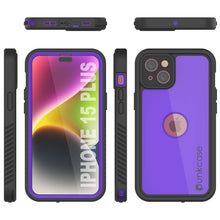 Load image into Gallery viewer, iPhone 15 Plus Waterproof IP68 Case, Punkcase [Purple] [StudStar Series] [Slim Fit] [Dirtproof]
