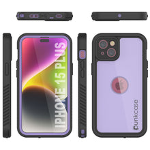 Load image into Gallery viewer, iPhone 15 Plus Waterproof IP68 Case, Punkcase [Lilac] [StudStar Series] [Slim Fit] [Dirtproof]
