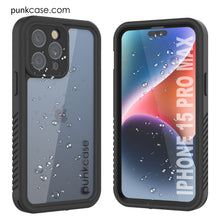 Load image into Gallery viewer, iPhone 15 Pro Max Waterproof IP68 Case, Punkcase [Clear] [StudStar Series] [Slim Fit] [Dirtproof]
